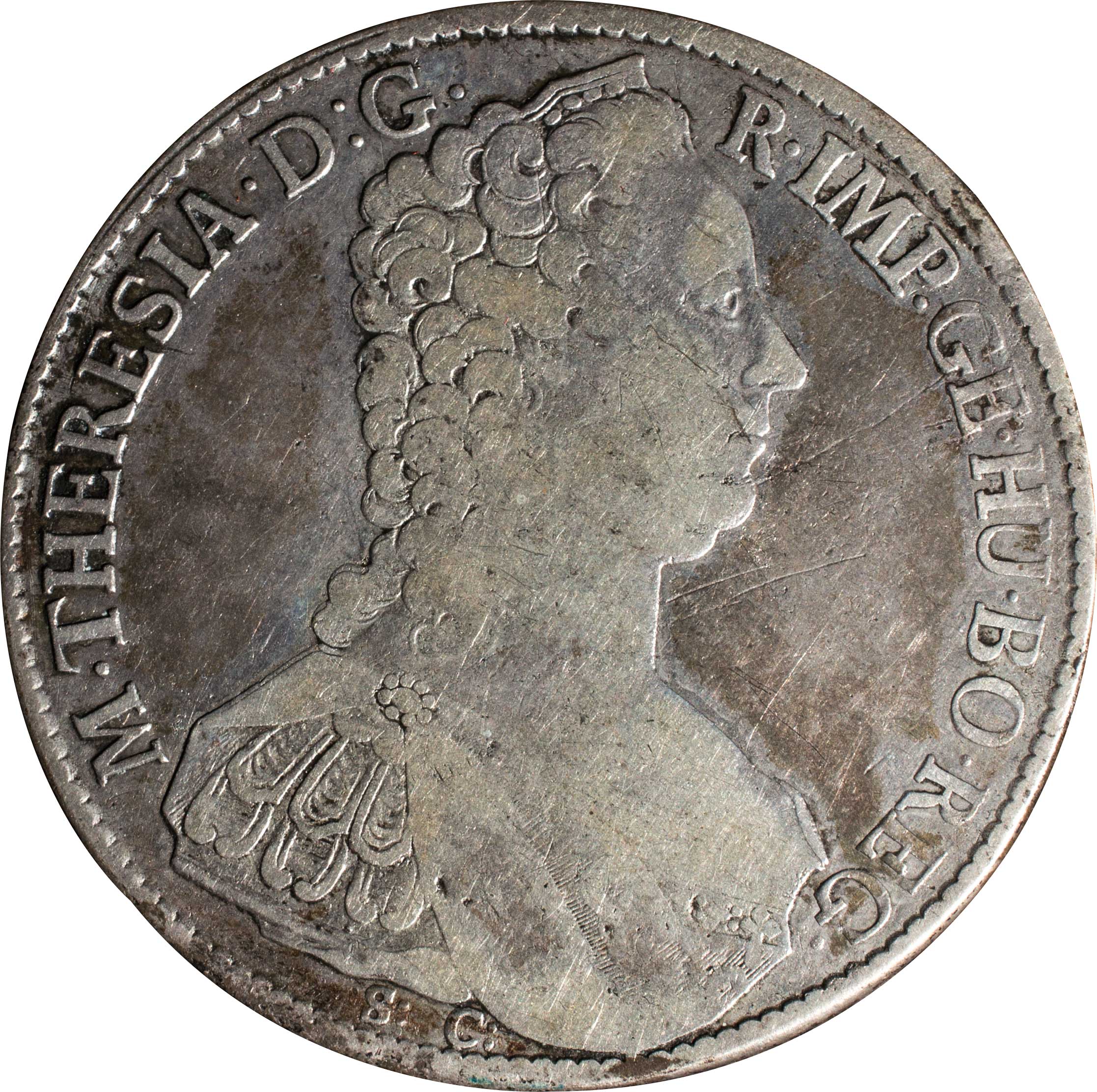 神聖ローマ帝国 1765年 希少 マリア・テレジア ターラー 銀貨